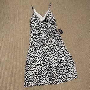 NWT Express Leopard Wrap Dress